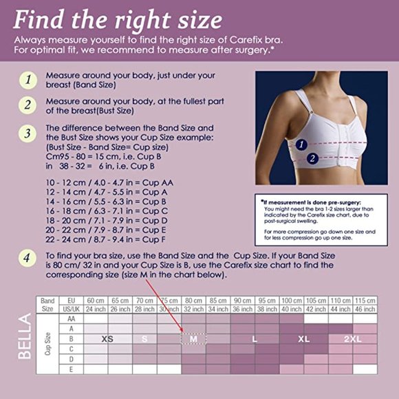 Carefix Women's Bella Front Closure Comfort Sleep Bra Beige Sz XL - Picture 4 of 6